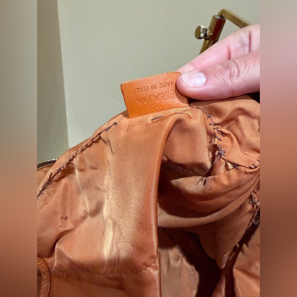 Prada Olive Green Nylon Zip Tote Bag-please read for condition - Picture 14 of 15